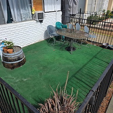 After artificial turf patio cleaning long beach