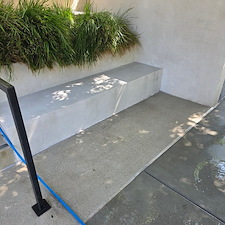 After commercial concrete step washing long beach