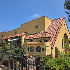 After stucco house washing long beach