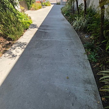 Before commercial sidewalk cleaning service