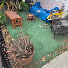 Before patio cleaning service long beach