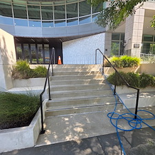 During commercial concrete cleaning long beach