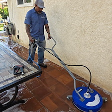 During patio paver cleaning long beach